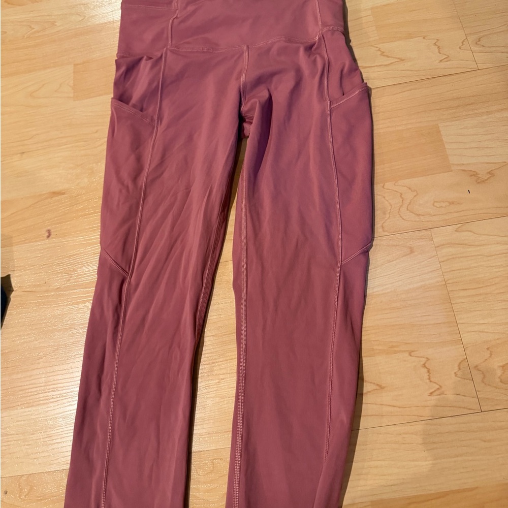 lululemon athletica fast and free crop Pink Leggings